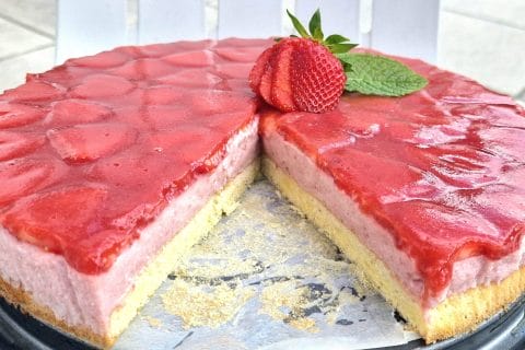 Cliquez pour zoomer ! Bavarois aux fraises Thermomix par claude78580