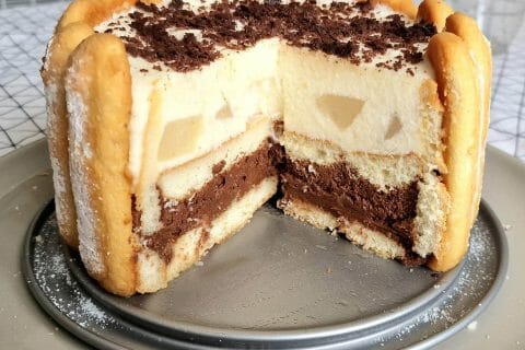 Cliquez pour zoomer ! Charlotte poire chocolat Thermomix par claude78580