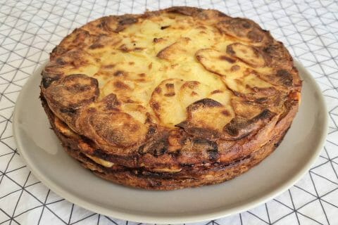 Cliquez pour zoomer ! Gâteau invisible raclette Thermomix par claude78580