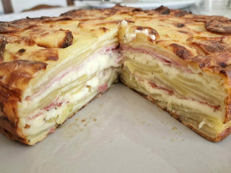 Cliquez pour zoomer ! Gâteau invisible raclette Thermomix par claude78580