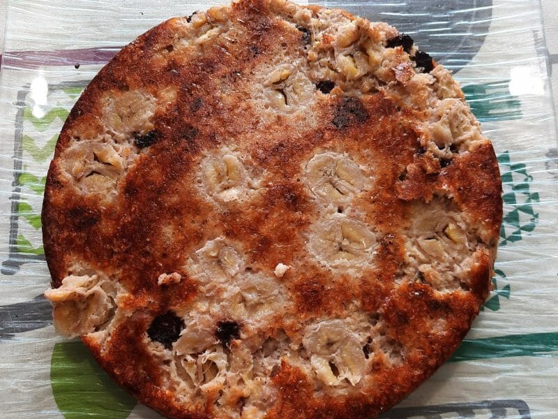 Cliquez pour zoomer ! Gâteau de flocons d’avoine à la banane Thermomix par nougateene