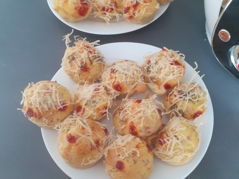 Cliquez pour zoomer ! Muffins salés façon pizza Thermomix par anais57710