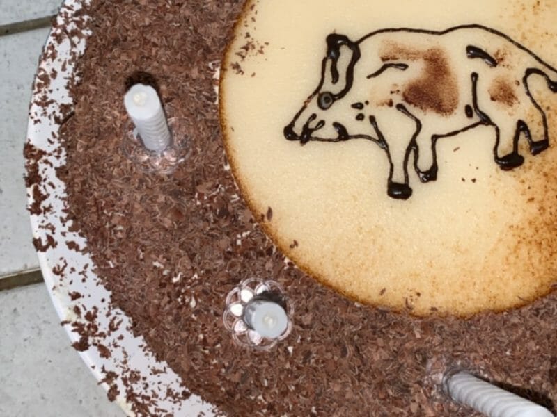 Cliquez pour zoomer ! Bûche forêt noire Thermomix par chloeiron05