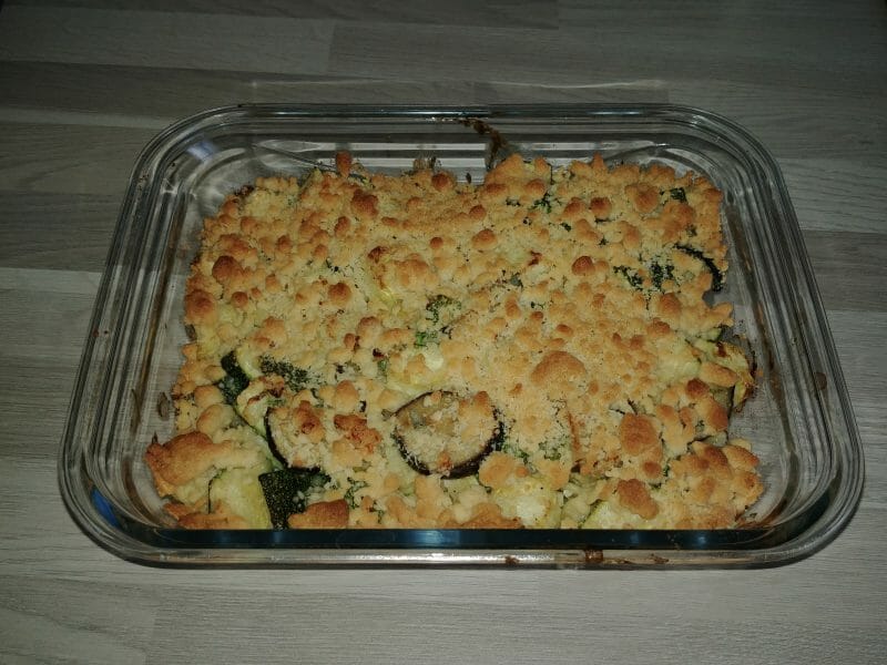 Cliquez pour zoomer ! Crumble poulet, courgettes et parmesan Thermomix par cilou6440