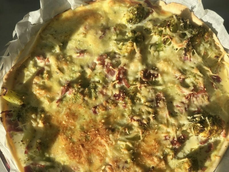 Cliquez pour zoomer ! Quiche au brocoli et jambon Thermomix par grebeaud