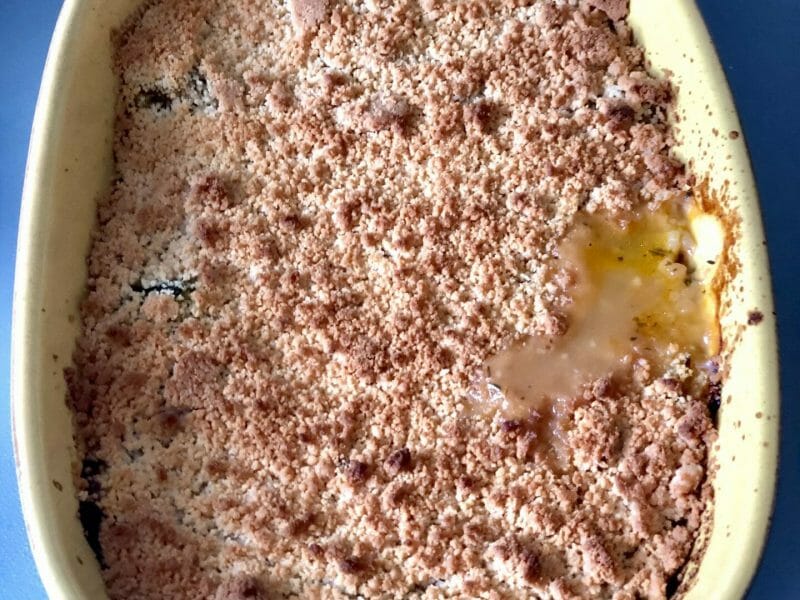 Cliquez pour zoomer ! Crumble aux légumes provençaux Thermomix par grebeaud