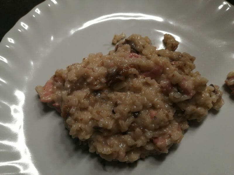 Cliquez pour zoomer ! Risotto poireaux et lardons Thermomix par nathfamily