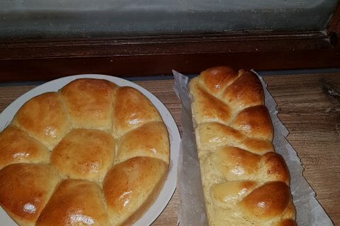 Cliquez pour zoomer ! Brioche tressée à la mie filante au Thermomix