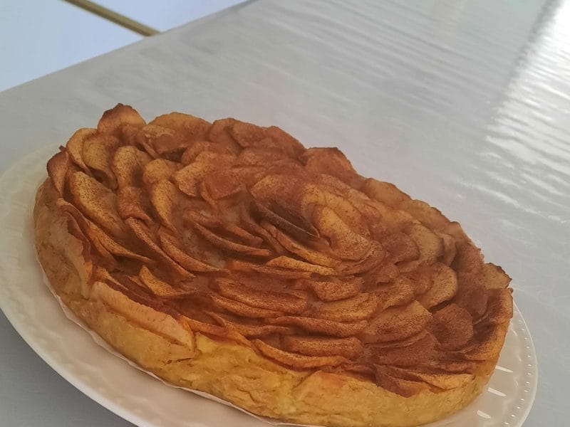 Cliquez pour zoomer ! Tarte aux pommes sans pâte Thermomix par alebane