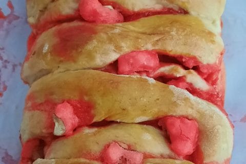Cliquez pour zoomer ! Brioche aux pralines roses Thermomix par alebane