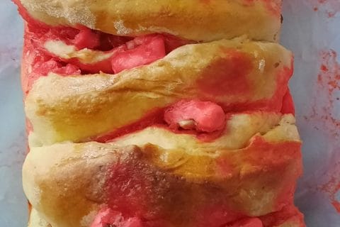 Cliquez pour zoomer ! Brioche aux pralines roses Thermomix par alebane