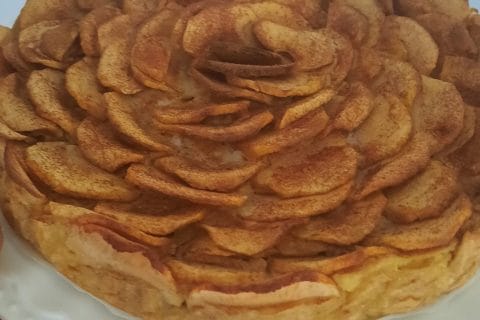 Cliquez pour zoomer ! Tarte aux pommes sans pâte Thermomix par alebane