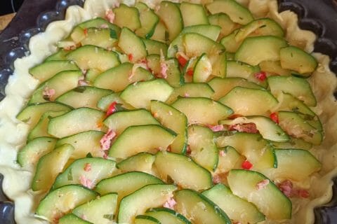 Cliquez pour zoomer ! Quiche poivrons et courgettes Thermomix par anethbl03