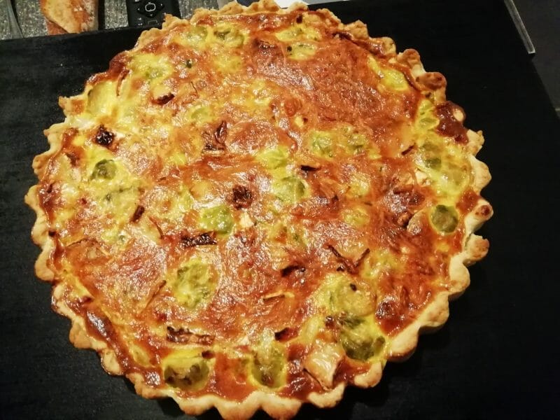 Cliquez pour zoomer ! Quiche aux choux de Bruxelles et lardons Thermomix par anethbl03