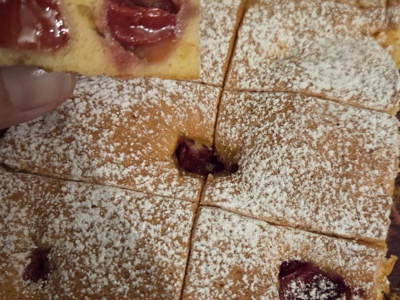 Cliquez pour zoomer ! Blondie aux fraises Thermomix par Élodie