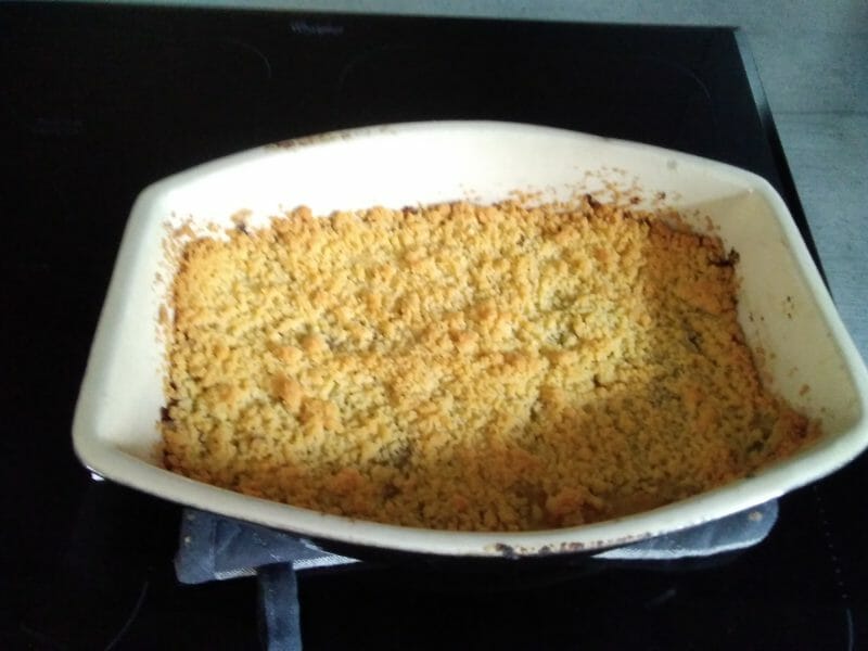 Cliquez pour zoomer ! Crumble poulet, courgettes et parmesan Thermomix par sandlib