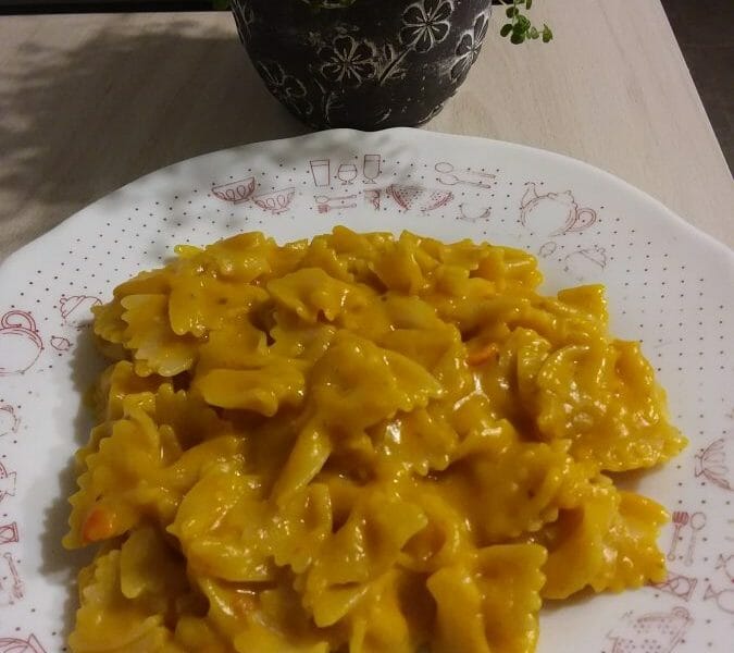 Cliquez pour zoomer ! Fusilli à la crème de potimarron et gorgonzola Thermomix par rachel2010