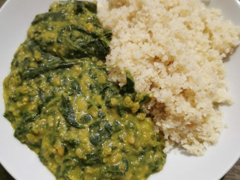 Cliquez pour zoomer ! Dhal d’épinards et de lentilles corail Thermomix par colombe79