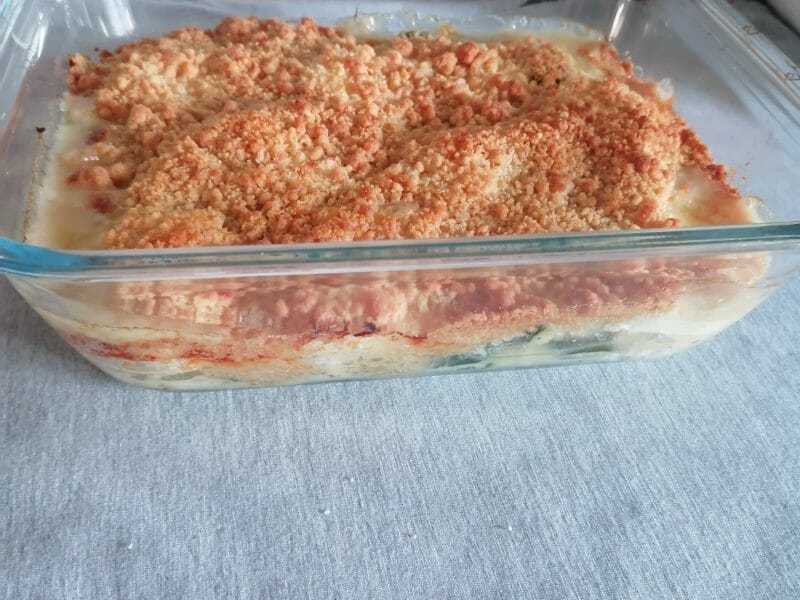 Cliquez pour zoomer ! Crumble courgettes, chèvre et lardons Thermomix par pimpimelea