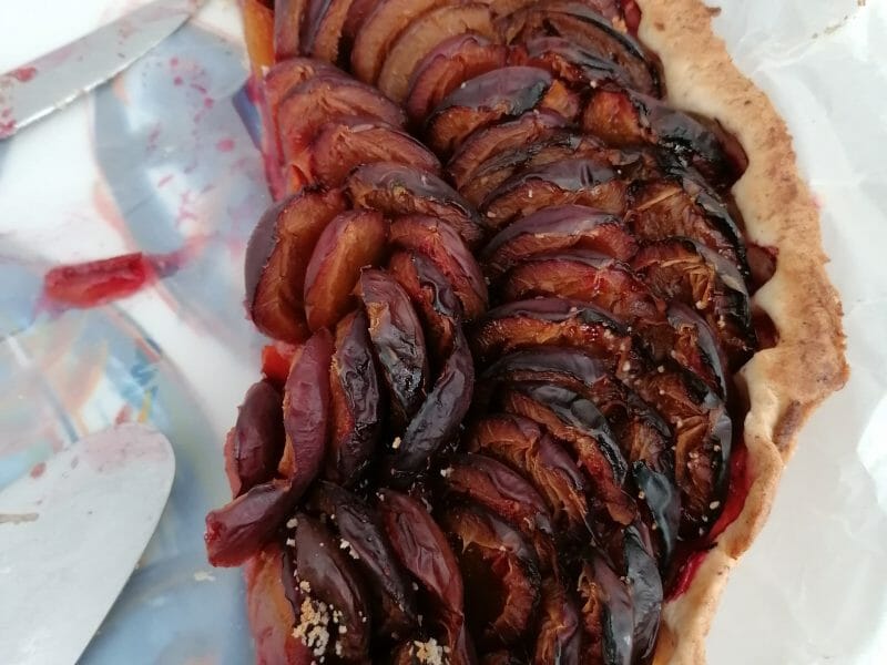 Cliquez pour zoomer ! Tarte aux quetsches Thermomix par pimpimelea