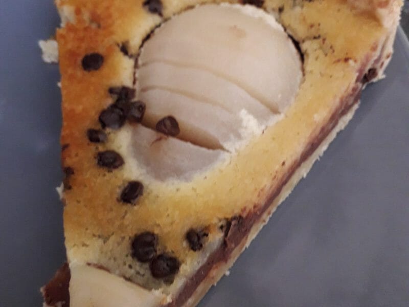 Cliquez pour zoomer ! Tarte aux poires sur lit de chocolat Thermomix par sifi59