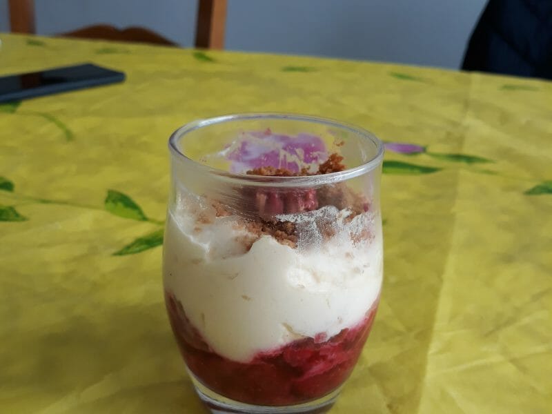 Cliquez pour zoomer ! Tiramisu aux framboises et spéculoos Thermomix par kiki1509