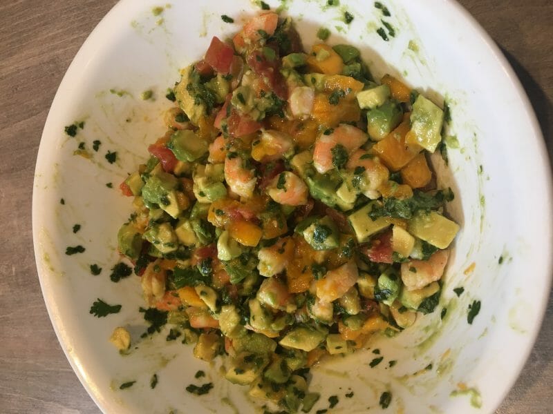 Cliquez pour zoomer ! Ceviche de crevettes, mangue, avocat Thermomix par stla