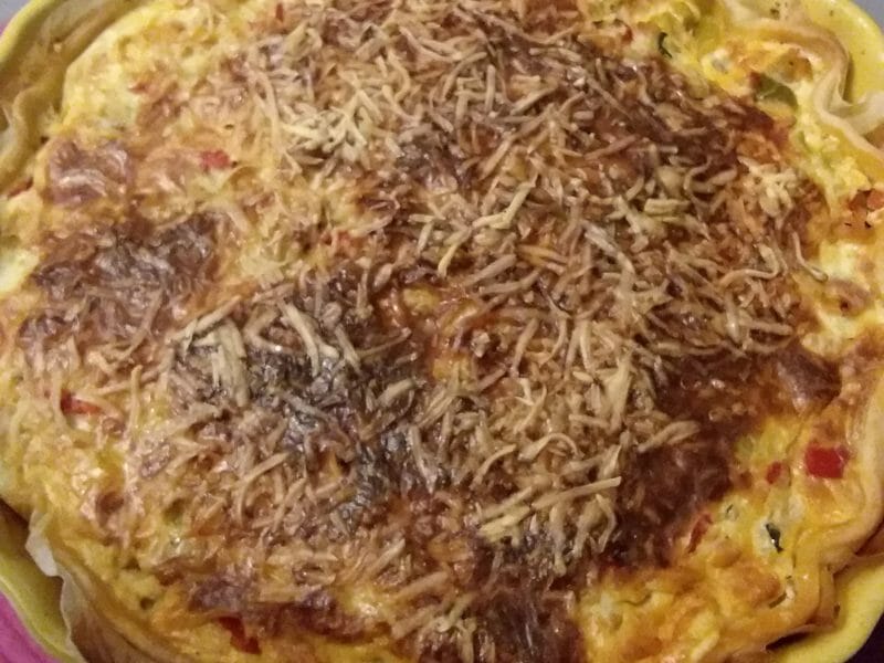 Cliquez pour zoomer ! Quiche poivrons et courgettes Thermomix par lolo12510