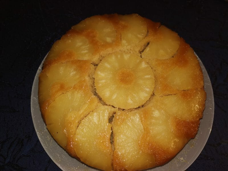Cliquez pour zoomer ! Gâteau renversé à l’ananas Thermomix par mehdimanetravel