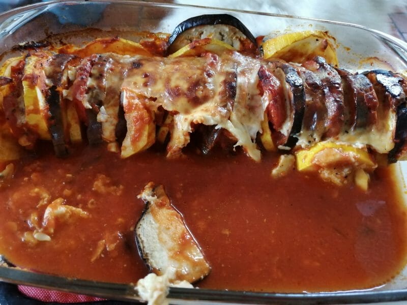 Cliquez pour zoomer ! Tian de légumes et mozarella Thermomix par charlottedailloux