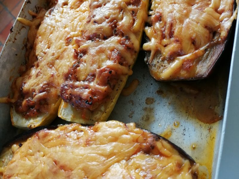 Cliquez pour zoomer ! Aubergines farcies au thon Thermomix par charlottedailloux