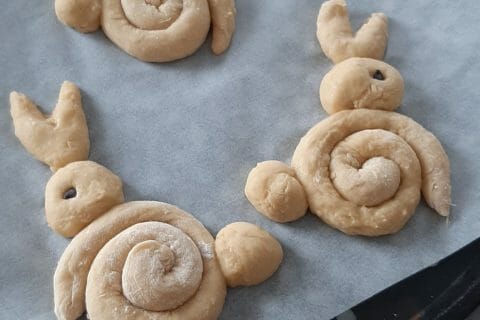 Cliquez pour zoomer ! Brioches lapin de Pâques au Thermomix