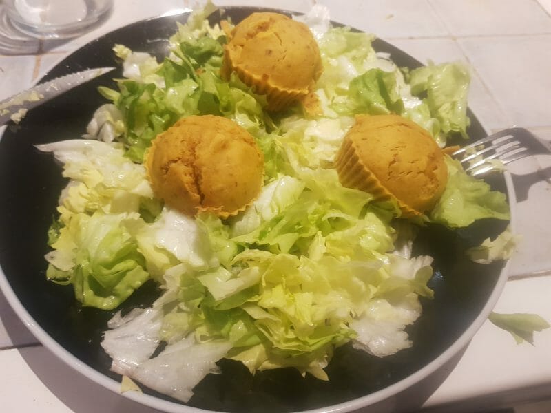 Cliquez pour zoomer ! Mini-cake au potimarron, noix et fourme de Montbrison Thermomix par jordanetnadege