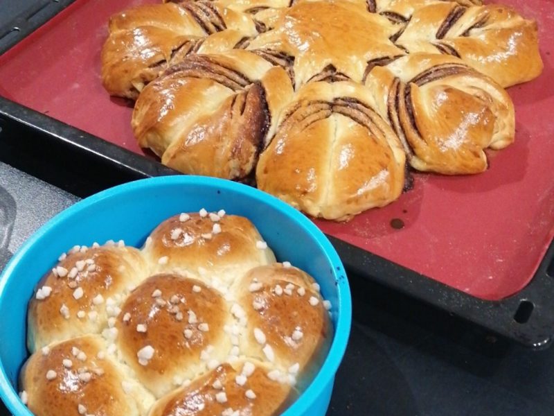 Cliquez pour zoomer ! Brioche étoilée au Nutella Thermomix par michamyloe