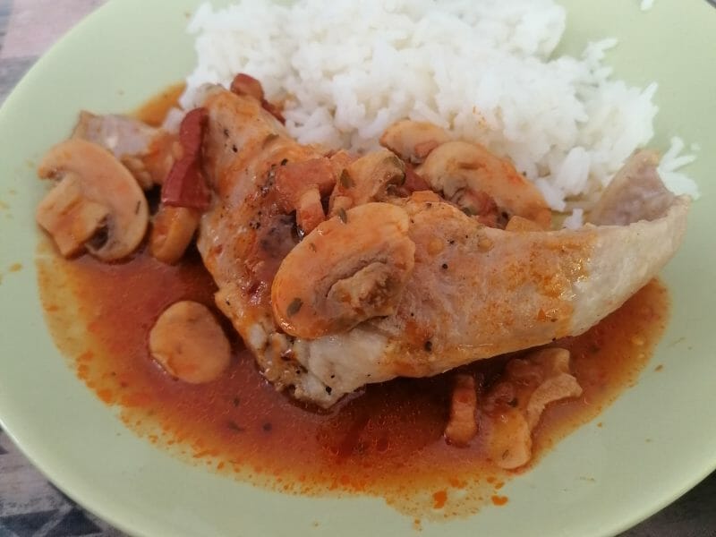 Cliquez pour zoomer ! Lapin sauce chasseur Thermomix par michamyloe