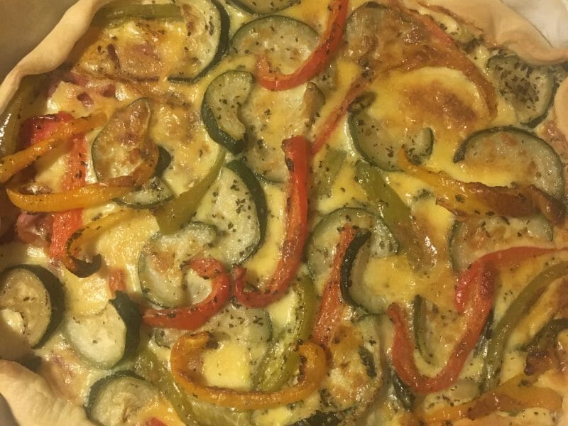 Cliquez pour zoomer ! Quiche poivrons et courgettes Thermomix par melbrb