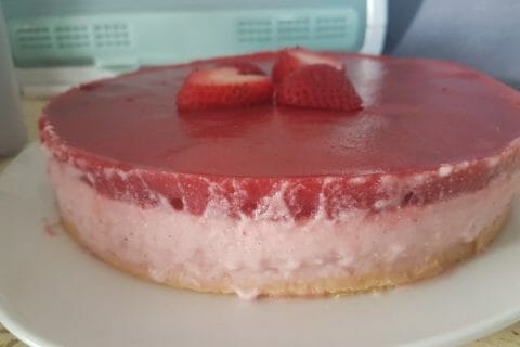 Cliquez pour zoomer ! Bavarois aux fraises Thermomix par Jinja