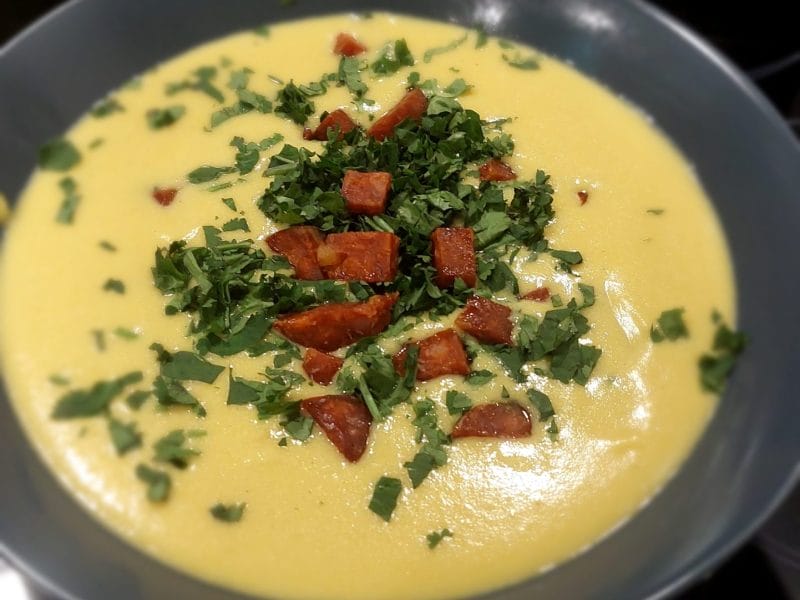 Cliquez pour zoomer ! Velouté de mais et patate douce Thermomix par MaPicardie