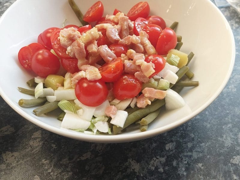 Cliquez pour zoomer ! Salade de haricots verts et tomates cerises Thermomix par MaPicardie