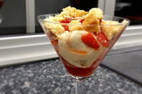 Cliquez pour zoomer ! Tarte aux fraises destructurée Thermomix par MaPicardie