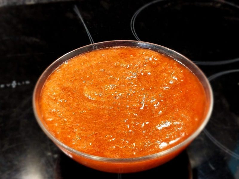 Cliquez pour zoomer ! Compote fraise rhubarbe Thermomix par MaPicardie