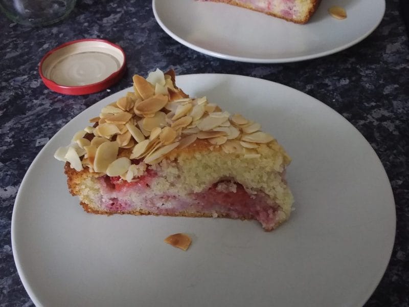 Cliquez pour zoomer ! Gâteau amandes et fruits rouges Thermomix par MaPicardie
