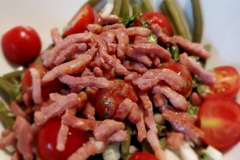 Cliquez pour zoomer ! Salade de haricots verts et tomates cerises Thermomix par MaPicardie