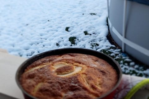Cliquez pour zoomer ! Gâteau à la semoule et aux pommes Thermomix par MaPicardie