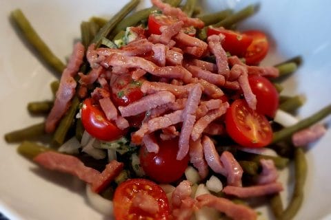 Cliquez pour zoomer ! Salade de haricots verts et tomates cerises Thermomix par MaPicardie