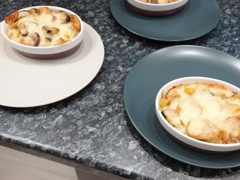 Cliquez pour zoomer ! Gratin de courgettes au chèvre Thermomix par MaPicardie