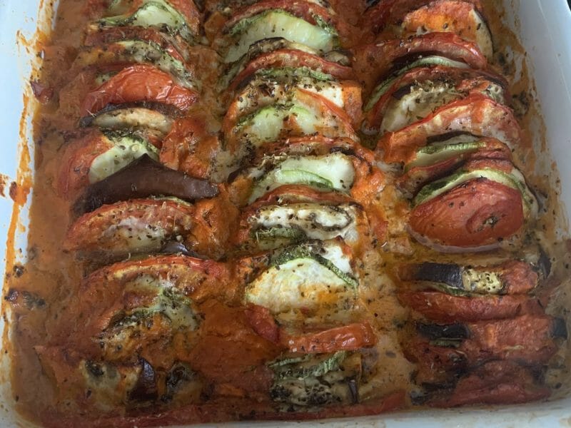 Cliquez pour zoomer ! Tian de légumes et mozzarella Thermomix par emmanuellemachado