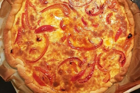 Cliquez pour zoomer ! Quiche poivrons et chorizo au Thermomix