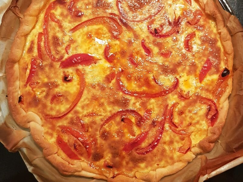 Cliquez pour zoomer ! Quiche poivrons et chorizo Thermomix par caroline37390