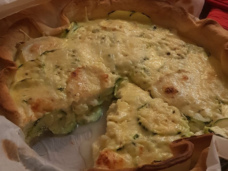 Cliquez pour zoomer ! Tarte courgettes, chèvre et pignons de pin Thermomix par caroline37390